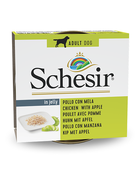 Schesir Pollo Con Mela Cibo Umido Cani Adulti Lattina 150 g-2