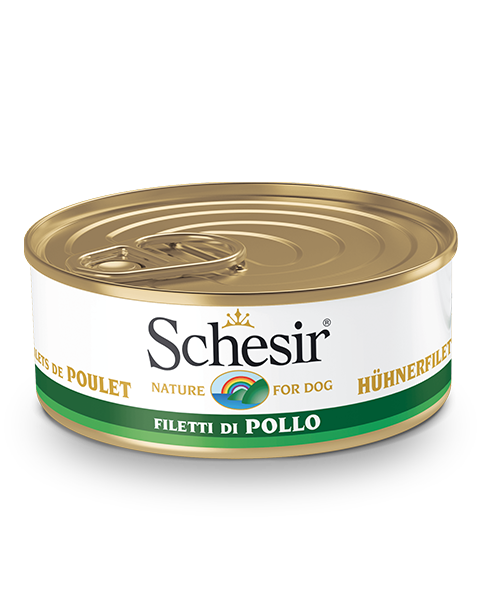 Schesir Filetti Di Pollo Cibo Umido Cani Adulti Lattina 150 g-2