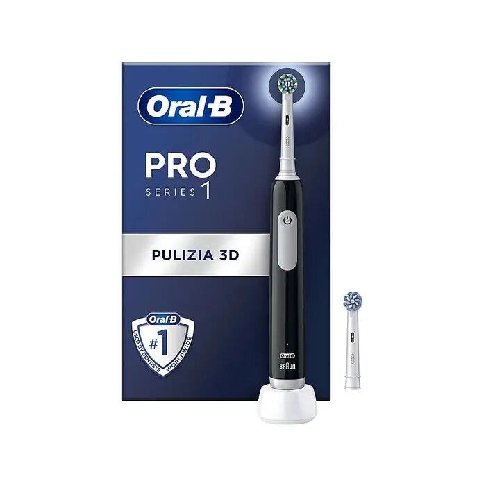 Oral-B Pro Series 1 Spazzolino Elettrico Nero + 1 Testina Di Ricambio-2