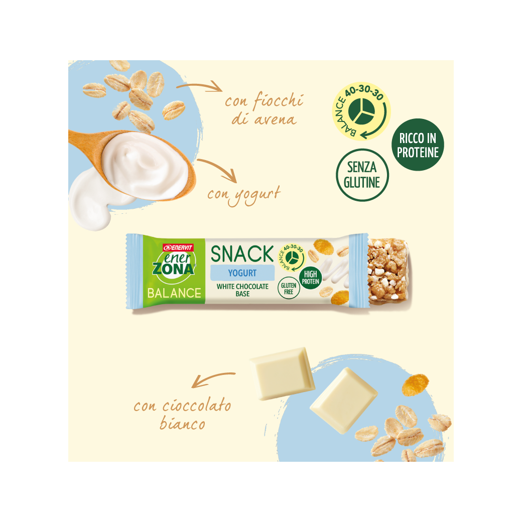 Enerzona Snack Yogurt Box 30 Barrette Da 25g-2