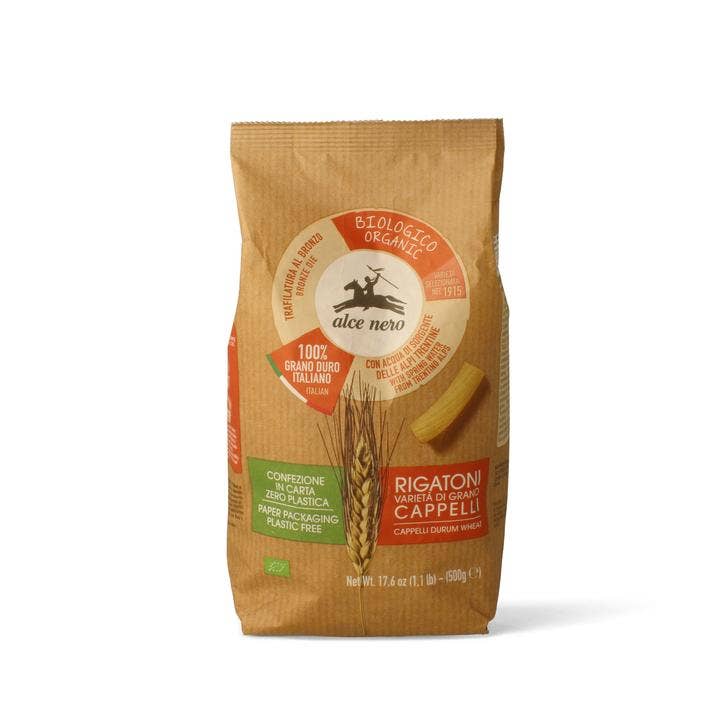 Alce Nero Rigatoni Di Grano Duro Cappelli Bio 500g-2