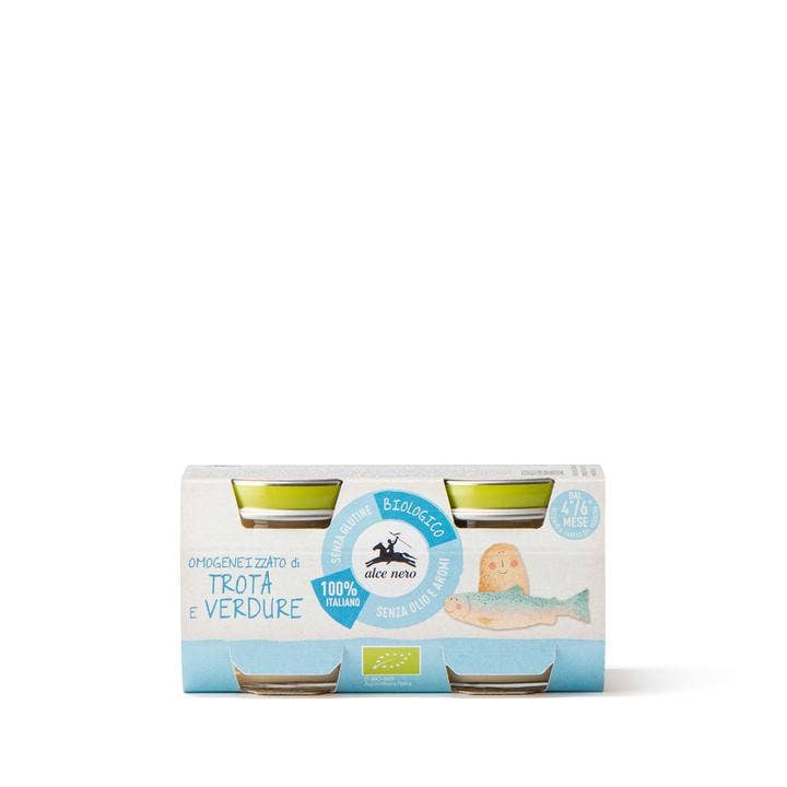 Omogeneizzato Trota E Verdure Baby Food Bio 4-6M+ 2x80g  - 3