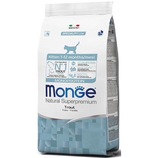 Monge Trota Monoprotein Cibo Secco Gatti Cuccioli 1-12 Mesi Sacco 400g-3