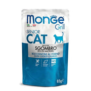 Monge Grill Senior Ricco in Sgombro Cibo Umido Per Gatti Età Avanzata 85g-1