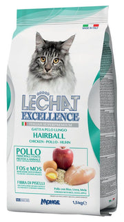 Lechat Excellence Hairball Cibo Secco Pollo Per Gatti Adulti 1,5kg-1