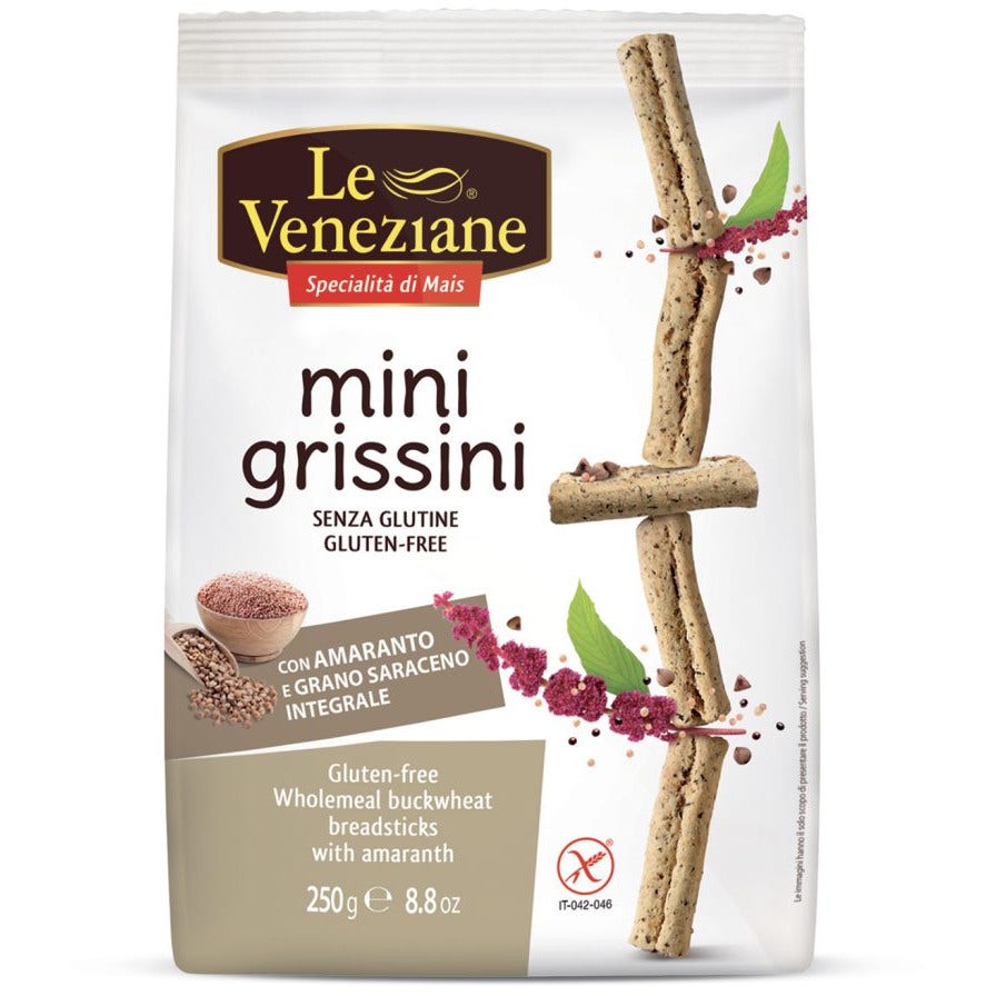 Le Veneziane Minigrissini Grano Saraceno Integrale Con Amaranto 250g-1