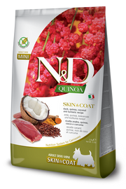 Farmina N&D Quinoa Dog Skin&Coat Anatra Cocco E Curcuma Per Cani Adulti Taglia Mini Sacco 2,5kg-1