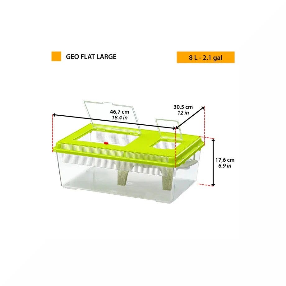 Ferplast Geo Flat Large Contenitore Piccoli Animali Pesci Tartarughe/Insetti-2