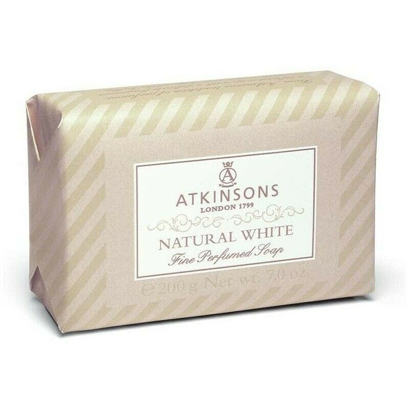 Atkinsons Fine Perfumed Soap Large Size Natural White 200g  - 1