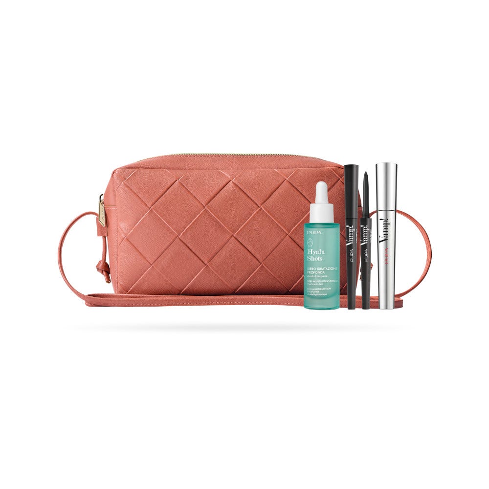 Pupa Kit Mascara Vamp! 9ml + Matita Waterproof Vamp! 0,35g + Hyalu Shots Siero Idratazione Profonda 30ml-1