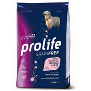 Prolife Grain Free Adult Sensitive Pork & Potato Cibo Secco Per Cani Taglia Media/Grande Sacco 2,5 Kg-1