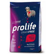 Prolife Grain Free Adult Sensitive Beef & Potato Cibo Secco Per Cani Taglia Media/Grande Sacco 2,5Kg-1