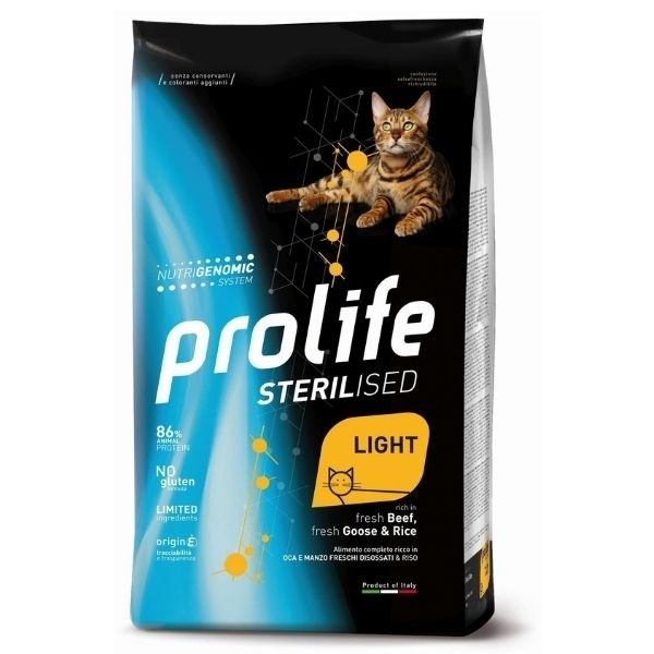 Prolife Sterilised Oca E Manzo Freschi Disossati E Riso Cibo Secco Per Gatti Adulti Sacco 7kg-1