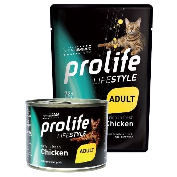 Prolife Life Style Pollo Fresco Cibo Umido Per Gatti Adulti Bustina 85g-2