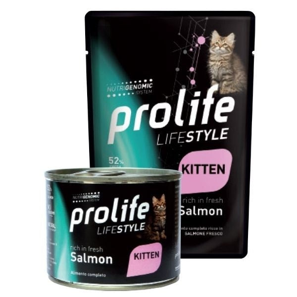 Prolife Life Style Salmone Fresco Cibo Umido Per Gattini Bustina 85g-1