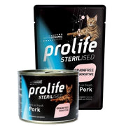 Prolife Sterilised Maiale Fresco E Patate Cibo Umido Per Gatti Adulti Bustina 85g-1