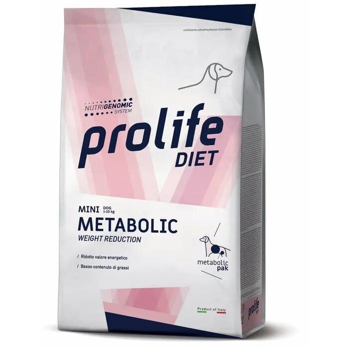 Prolife Dog Diet Metabolic Cibo Secco Per Cani Adulti Taglia Mini Sacco 1,5kg-1