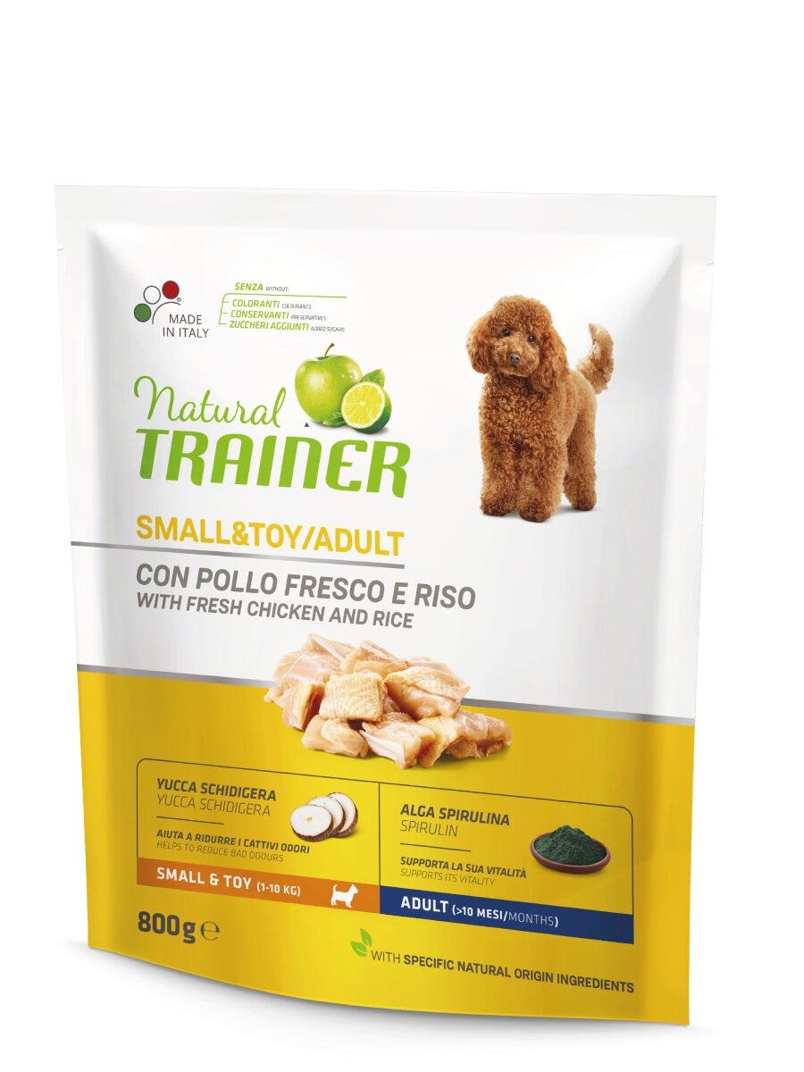 Natural Trainer Crocchette Pollo/Riso Per Cani Adulti Di Taglia Piccola 800g-3