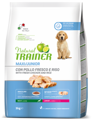 Natural Trainer Crocchette Pollo Fresco Per Cuccioli Taglia Grande <8 Mesi Sacco 3kg-2