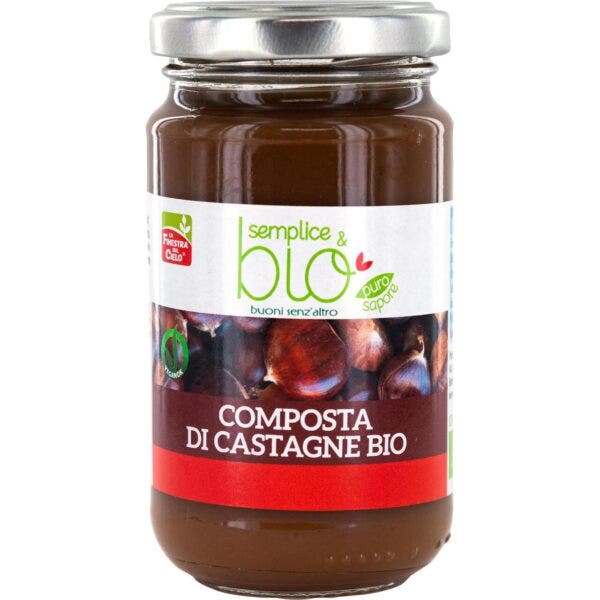 La Finestra Sul Cielo Composta Di Castagne Con Succo D'uva Bio 220g-2