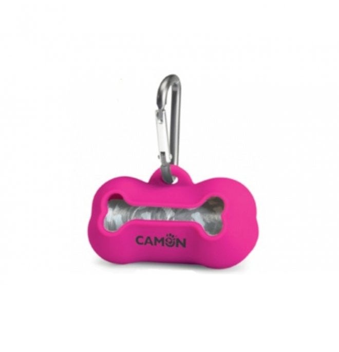 Camon Porta Sacchetti Silicone Fucsia Per Cani-2