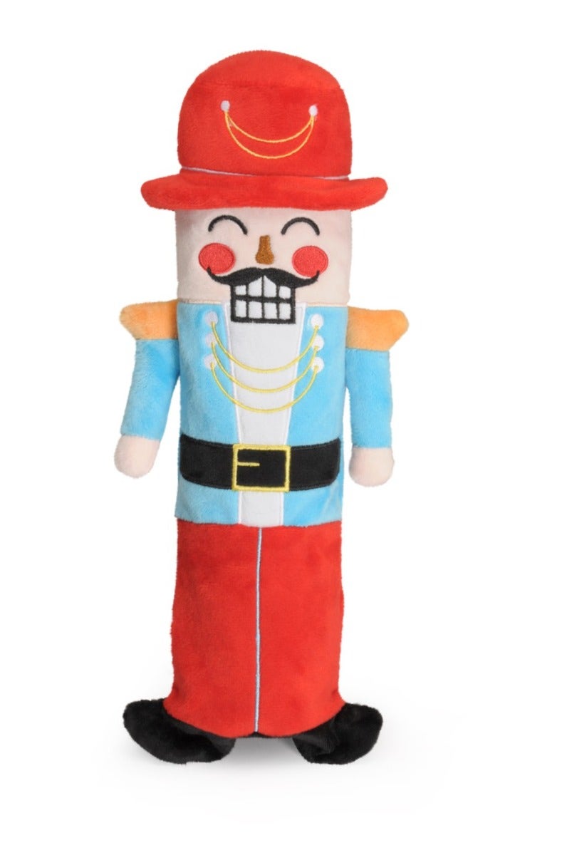 Camon Gioco Pupazzo Schiaccianoci Natalizio in Peluche Con Squeaker Per Cani-1