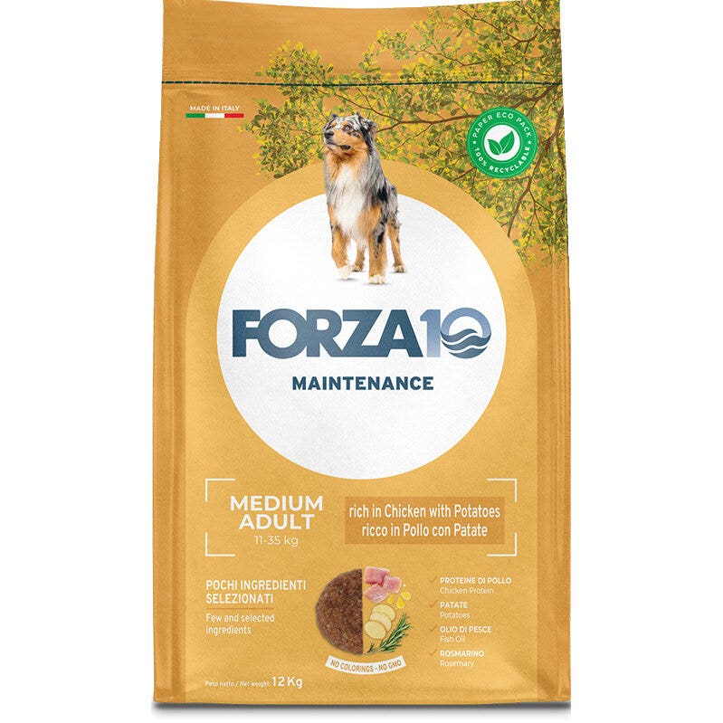 Forza10 Mantenance Pollo Con Patate Crocchette Per Cani Adulti Sacco 12kg-1