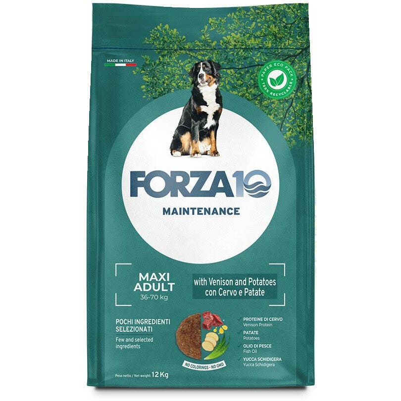 Forza10 Mantenance Crocchette Cervo E Patate Per Cani Adulti 12kg-1