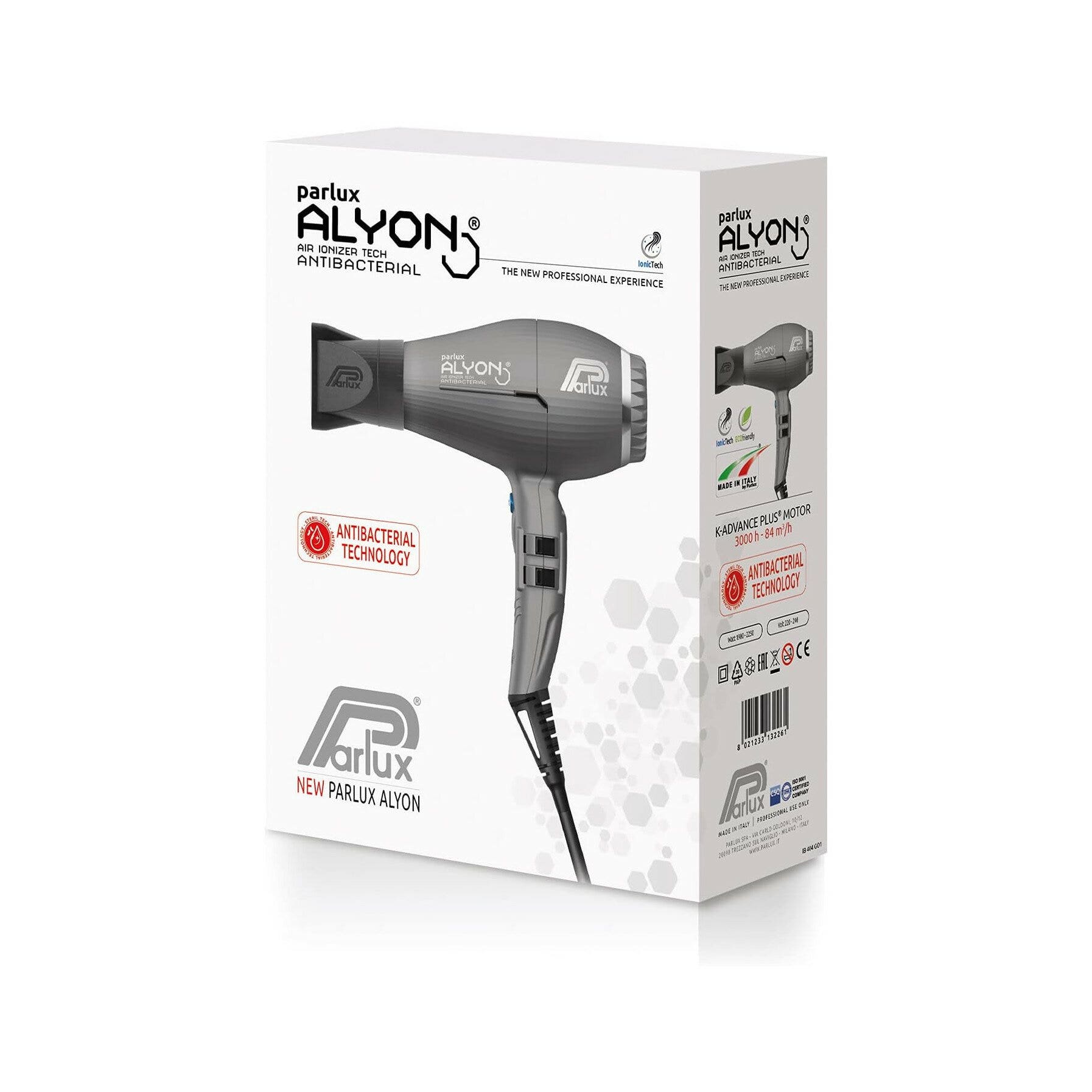 Parlux Asciugacapelli Professionale Alyon Grigio Opaco-4