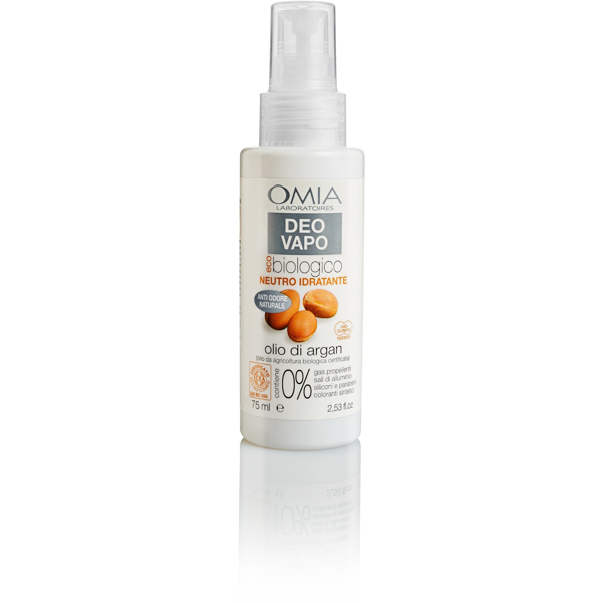 Omia Deo Vapo Eco Biologico Idratante Con Olio Di Argan 75ml  - 1