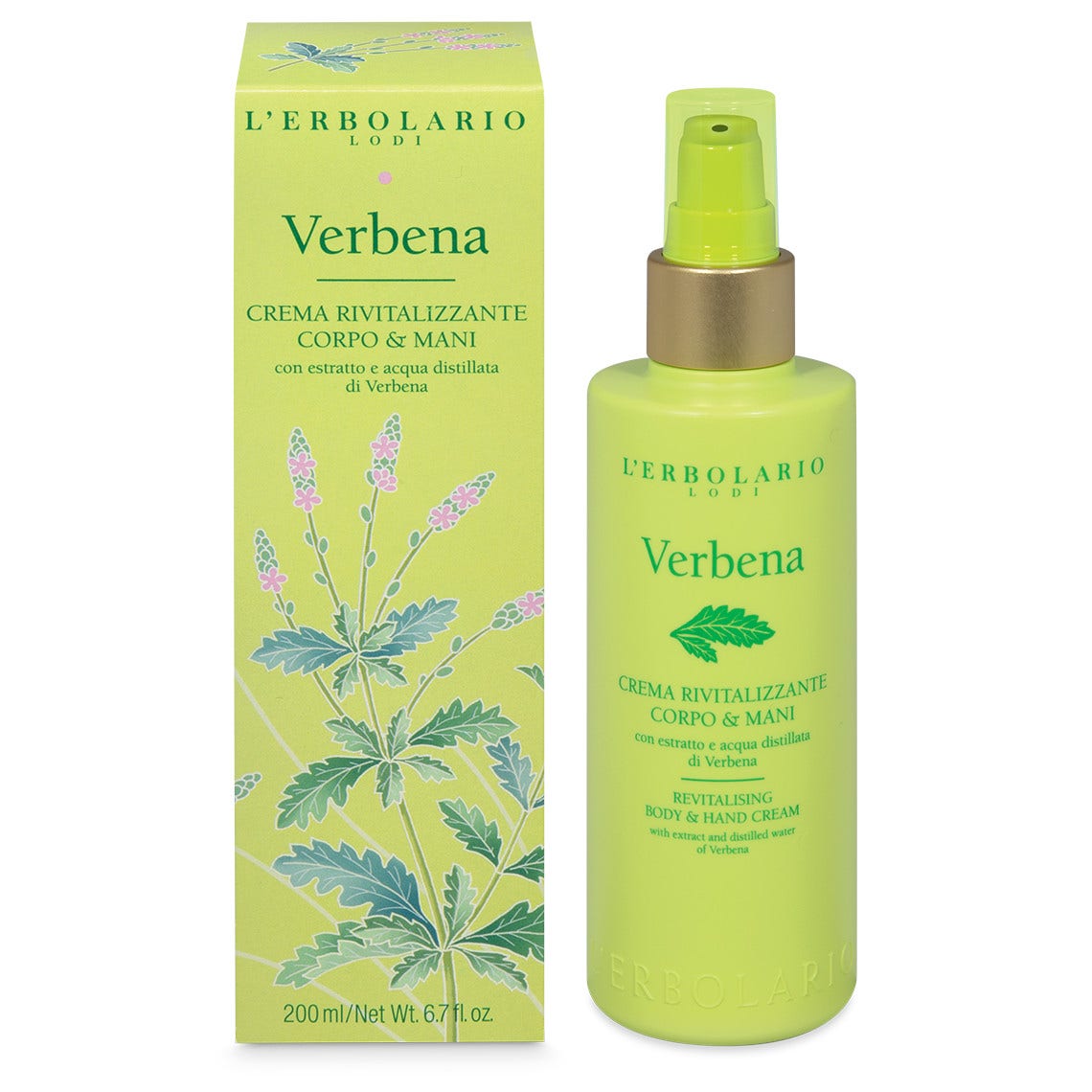 L'Erbolario Crema Rivitalizzante Corpo & Mani Verbena 200ml-1