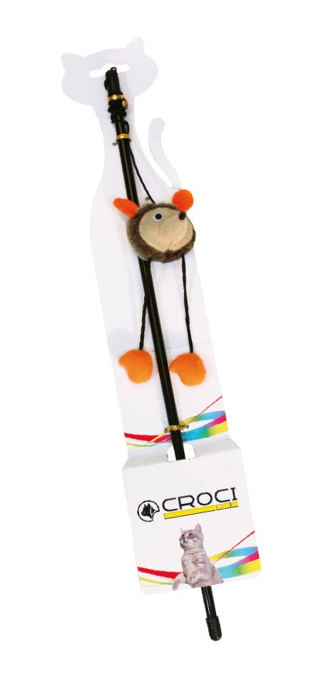 Croci Bacchetta Con Orsetto Gioco Per Gatti 1 Pezzo Colore Assortito-3