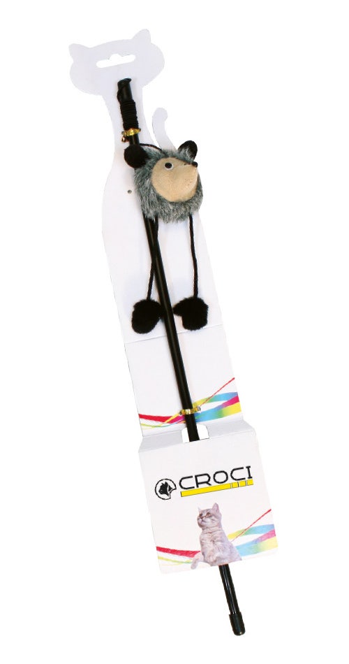 Croci Bacchetta Con Orsetto Gioco Per Gatti 1 Pezzo Colore Assortito-2