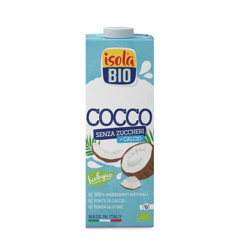 Isola Bio Bevanda Al Cocco Con Calcio 1 Litro-1