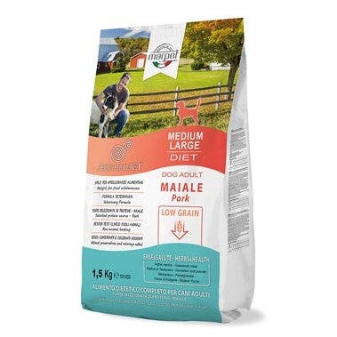 Marpet Aequilibriavet Low Grain Maiale Cibo Secco Per Cani Adulti Taglia Medium Large Sacco 1,5Kg-3