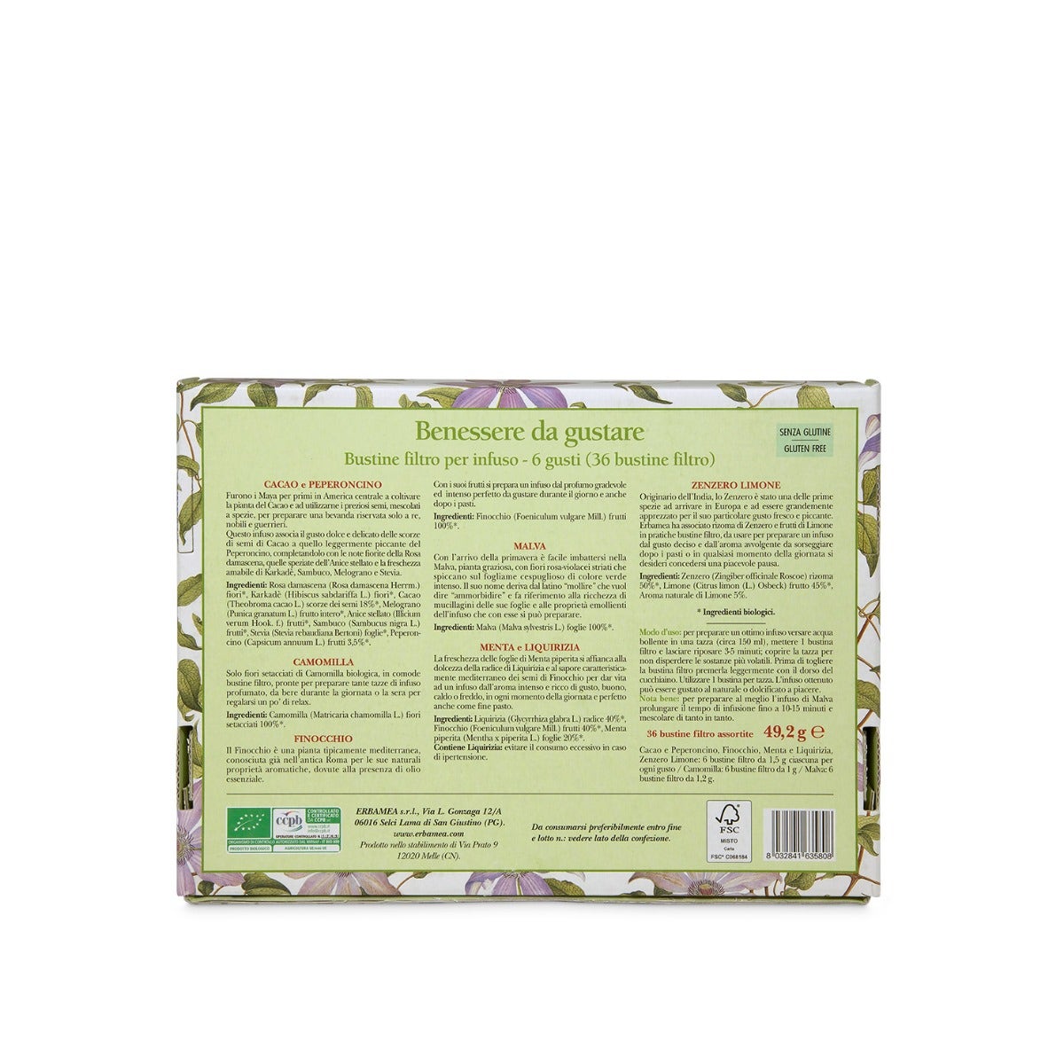 Erbamea Scatola Regalo Benessere Da Gustare Infusi 36 Bustine-3
