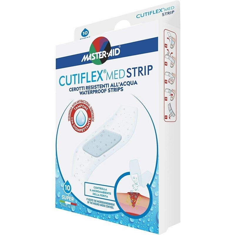 Master-Aid Cutiflex Strip Cerotto Trasparente Impermeabile 10 Pezzi-2