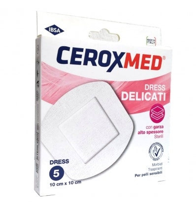 Ceroxmed Dress Cerotti Delicati Compresse 10x10cm 5 Pezzi-1