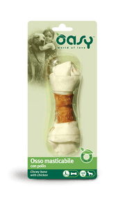 Oasy Snack per Cani Osso Masticabile con Pollo Taglia L 67g-1