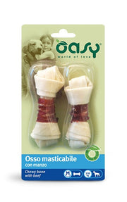 Oasy Snack per Cani Osso Masticabile con Manzo Taglia M 54g-1
