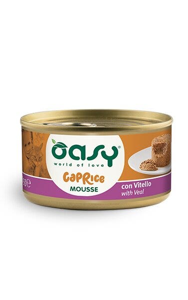 Oasy Wet Cat Caprice Mousse Con Vitello 85g-1