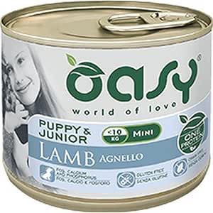 Oasy Wet Dog One Puppy Small/mini Mini Agnello 200 g