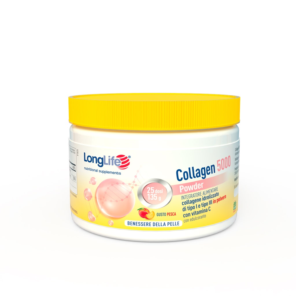 LongLife Collagen 5000 Powder Pesca 130g-1