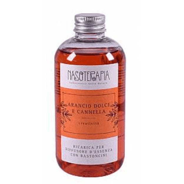 Nasoterapia Ricarica Per Diffusore Con Bastoncini Arancio Dolce E Cannella 250ml  - 1