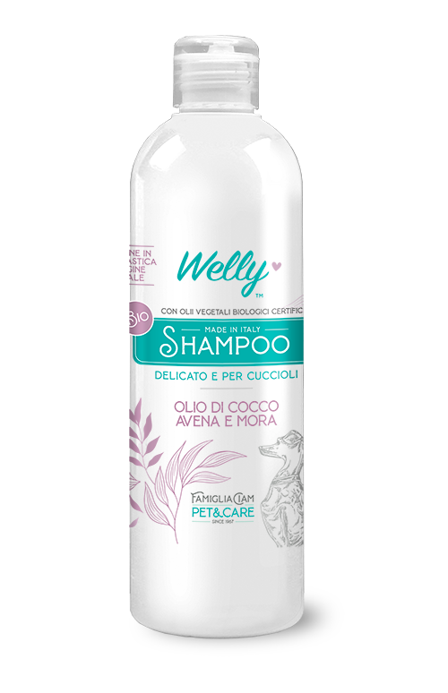 Welly Shampoo Olio Di Cocco Avena & Mora Per Cani Cuccioli 250ml-1