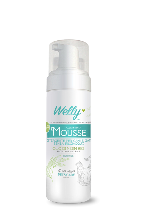 Welly Mousse Detergente Olio Di Neem Per Cane E Gatto 150ml-1