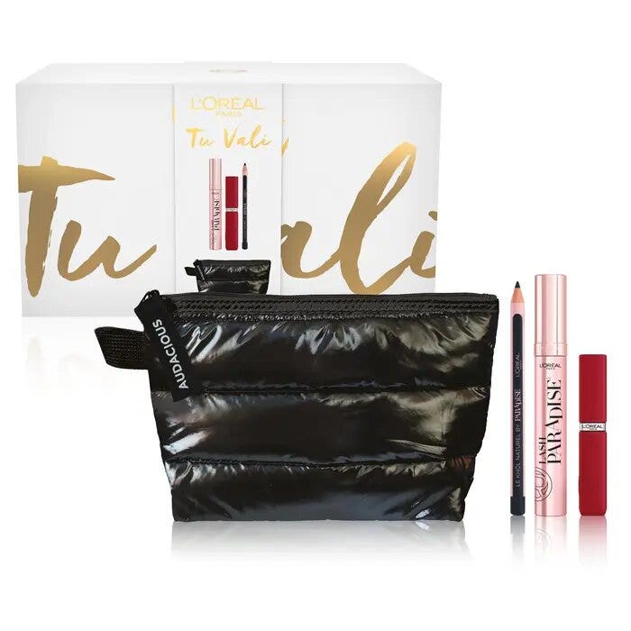 L'Oréal Paris Self Confidence Box Mascara Lash Paradise+Rossetto Matte Resistance+Matita Occhi+Beauty Nero-3