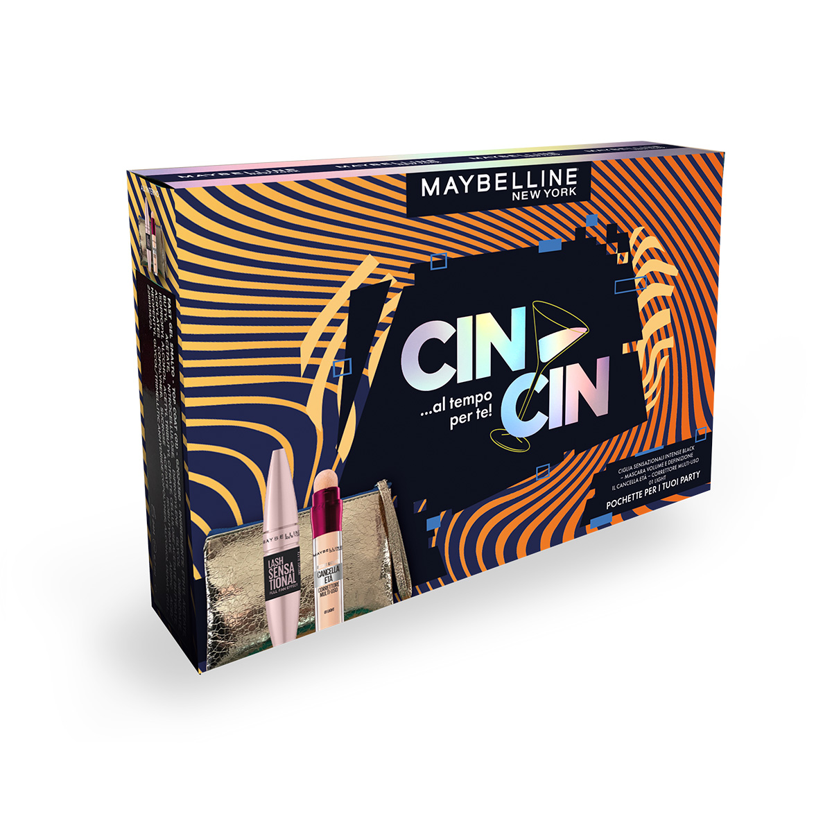 Maybelline New York Coffret Viso Ciglia Sensazionali Intense Black + Il Cancella Età 01 (Light)-1