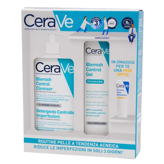 Cerave Acne Bipack Routine Anti Imperfezioni Detergente 236ml + Gel 40ml