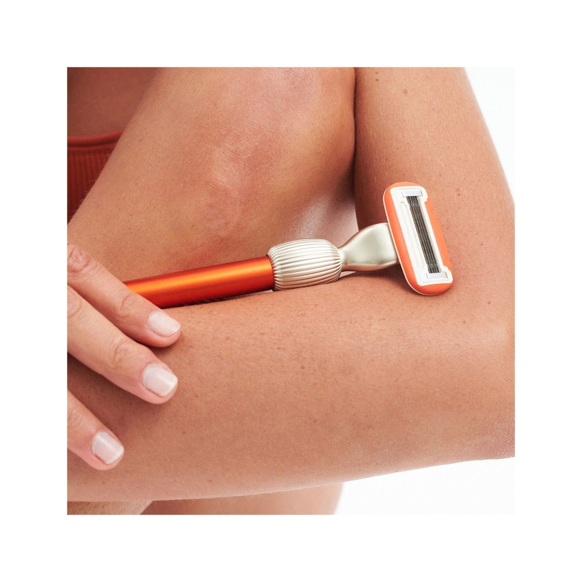 Fler The Razor Starter Set Rasoio + Supporto + 2 Testine Colore Sicily-9